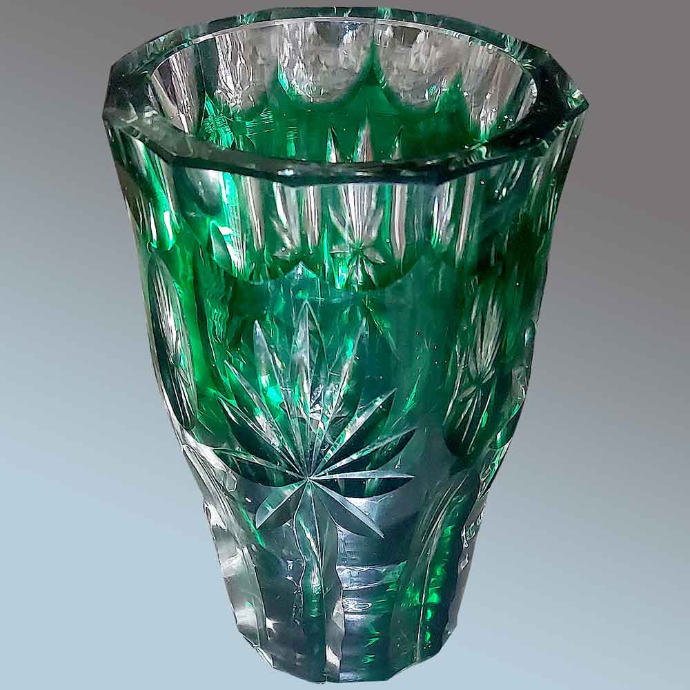 cristal val saint Lambert vase p.u. signeantieke vaas val saint La... cristal val saint Lambert vase p.u. signeantieke vaas val saint La...